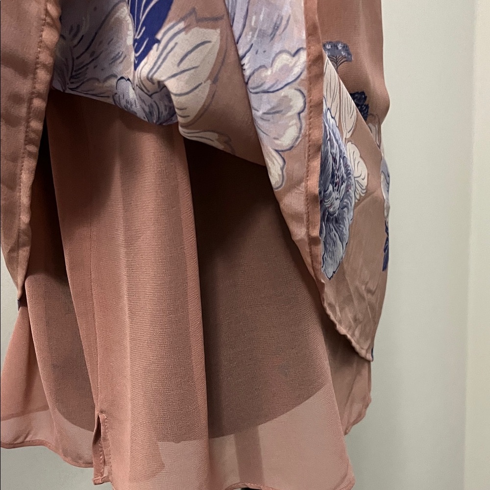 Daniel Rainn Pink and Blue Floral Blouse - Picture 7 of 8